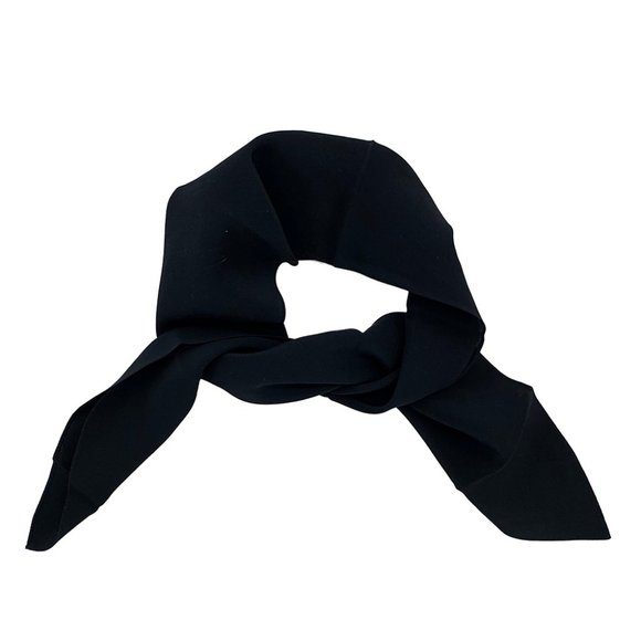 Chloe Women's Silk Neck Scarf Black - Picture 1 of 5